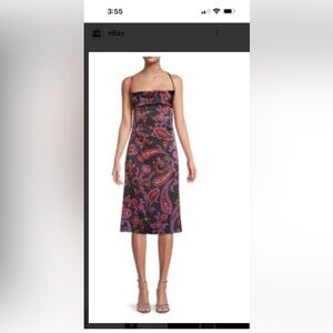 DANIELLE BERNSTEIN Purple Paisley Dress